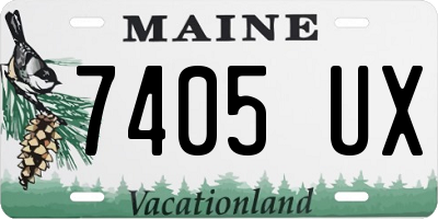ME license plate 7405UX