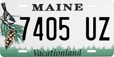 ME license plate 7405UZ