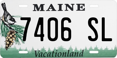 ME license plate 7406SL