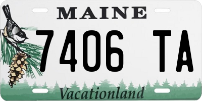 ME license plate 7406TA