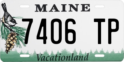 ME license plate 7406TP