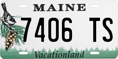 ME license plate 7406TS