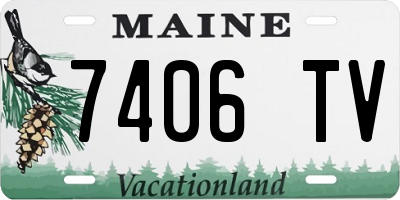 ME license plate 7406TV