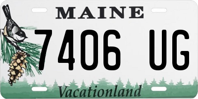 ME license plate 7406UG