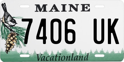 ME license plate 7406UK