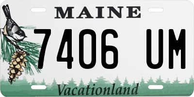 ME license plate 7406UM