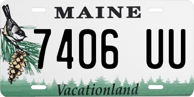 ME license plate 7406UU