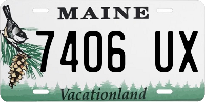 ME license plate 7406UX