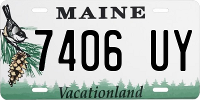 ME license plate 7406UY