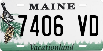 ME license plate 7406VD