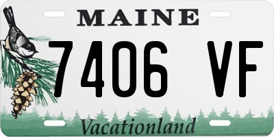 ME license plate 7406VF