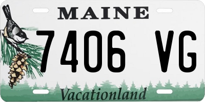 ME license plate 7406VG