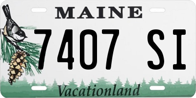 ME license plate 7407SI