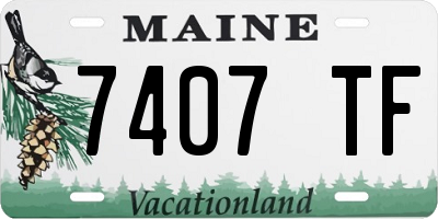 ME license plate 7407TF