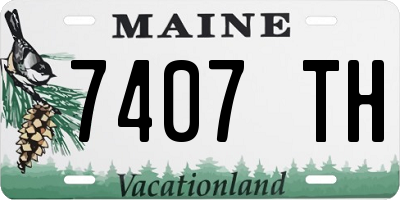 ME license plate 7407TH