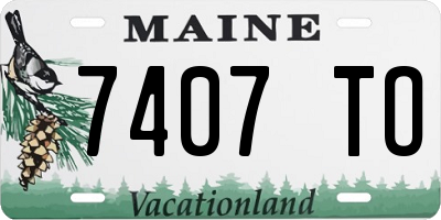 ME license plate 7407TO