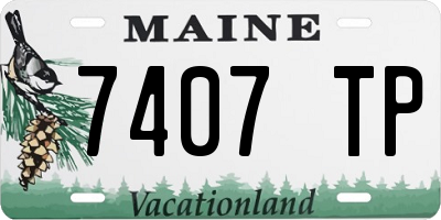 ME license plate 7407TP