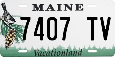ME license plate 7407TV
