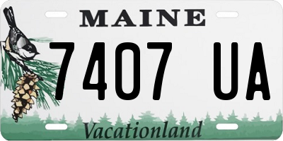 ME license plate 7407UA