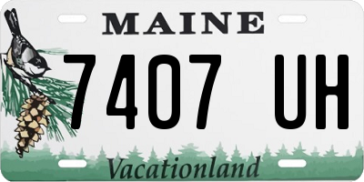 ME license plate 7407UH