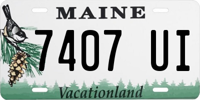 ME license plate 7407UI