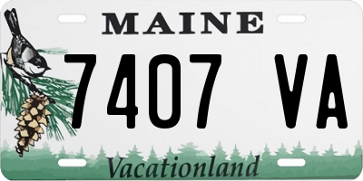 ME license plate 7407VA