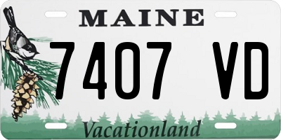 ME license plate 7407VD