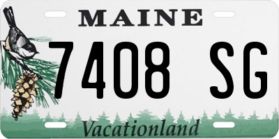 ME license plate 7408SG