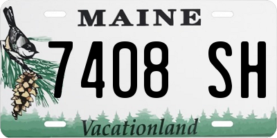 ME license plate 7408SH
