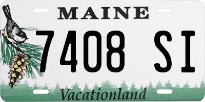 ME license plate 7408SI