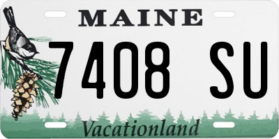 ME license plate 7408SU