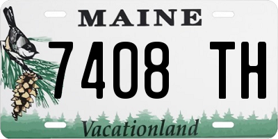 ME license plate 7408TH