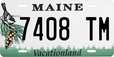 ME license plate 7408TM