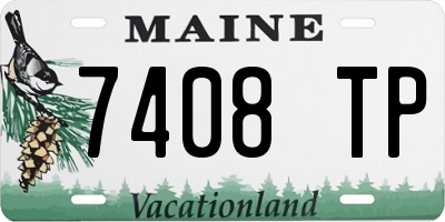 ME license plate 7408TP