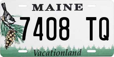 ME license plate 7408TQ