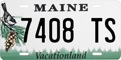 ME license plate 7408TS