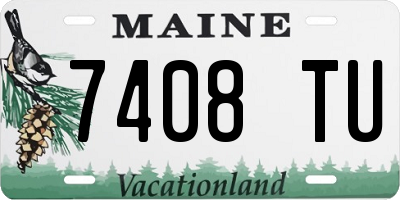 ME license plate 7408TU
