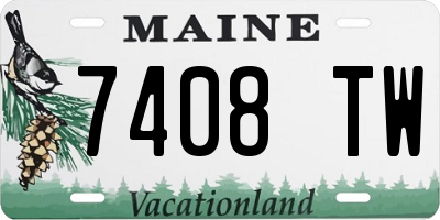 ME license plate 7408TW