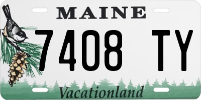 ME license plate 7408TY