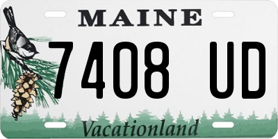 ME license plate 7408UD