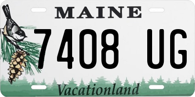 ME license plate 7408UG