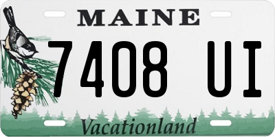 ME license plate 7408UI