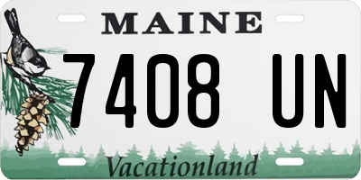 ME license plate 7408UN