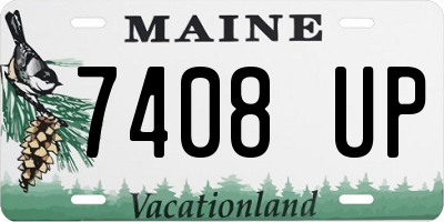 ME license plate 7408UP