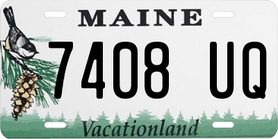 ME license plate 7408UQ