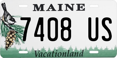 ME license plate 7408US