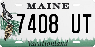 ME license plate 7408UT