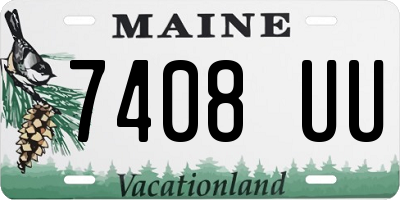 ME license plate 7408UU