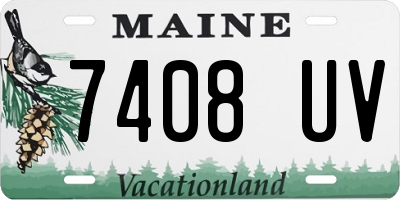 ME license plate 7408UV