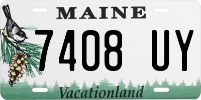 ME license plate 7408UY